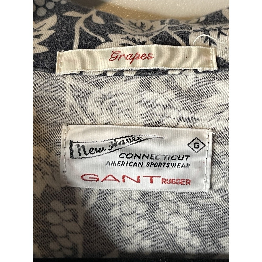 GANT RUGGER Men's Evening Blue Grapes All Over Print Rugger Pocket Polo Size XL - Picture 6 of 14